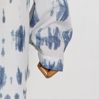 Camisa Mujer Solapa Irregular Abotonada Simple - Image 23
