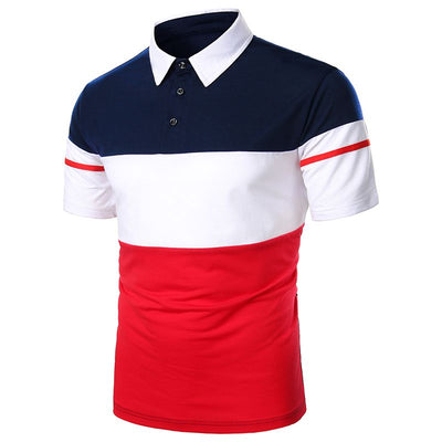 Playera Manga Corta para Hombre con Ribete Bicolor - Image 26