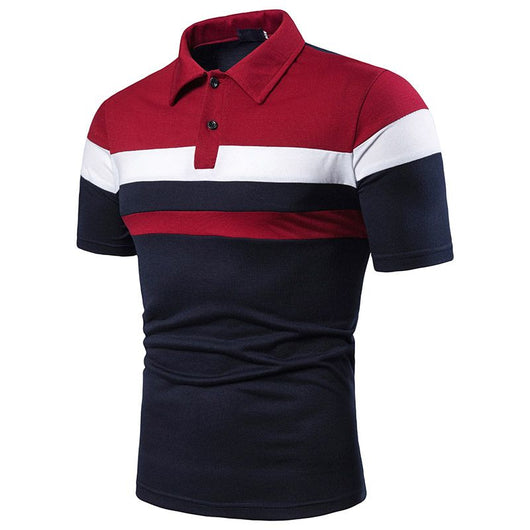 Playera Manga Corta para Hombre con Ribete Bicolor - Image 28