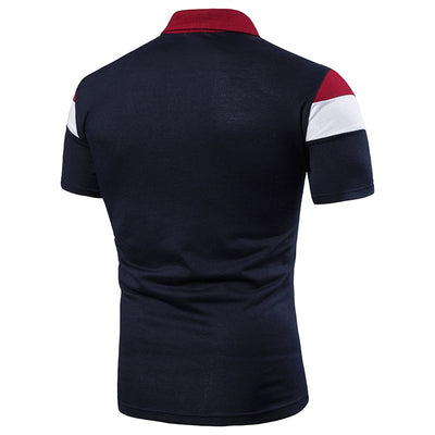 Playera Manga Corta para Hombre con Ribete Bicolor - Image 29
