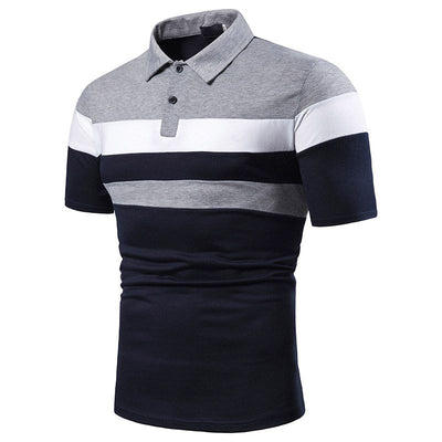 Playera Manga Corta para Hombre con Ribete Bicolor - Image 30