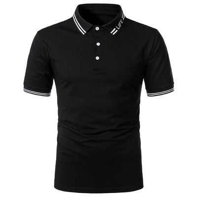 Playera Manga Corta para Hombre con Ribete Bicolor - Image 34