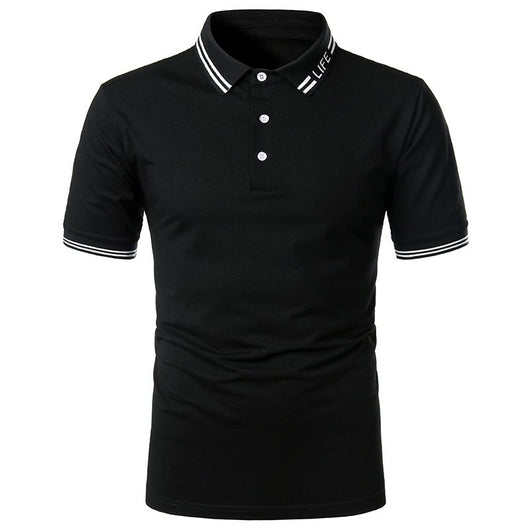 Playera Manga Corta para Hombre con Ribete Bicolor - Image 34