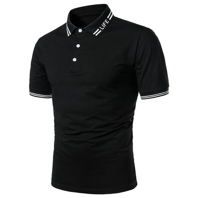 Playera Manga Corta para Hombre con Ribete Bicolor - Image 35