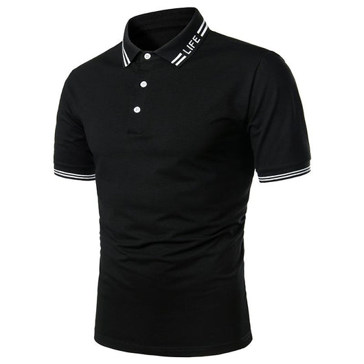Playera Manga Corta para Hombre con Ribete Bicolor - Image 35