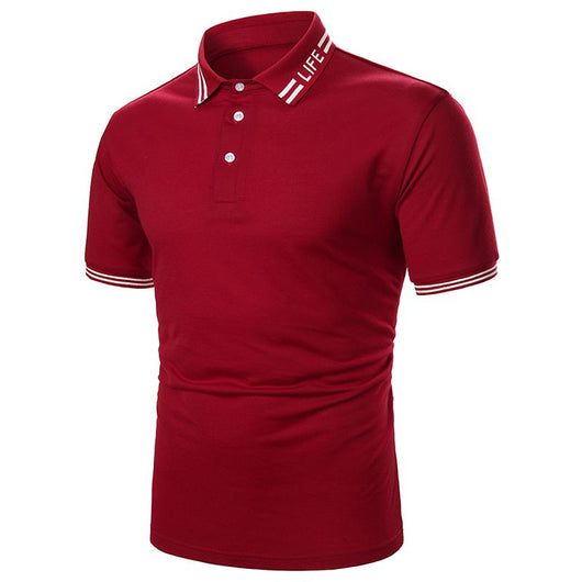 Playera Manga Corta para Hombre con Ribete Bicolor - Image 36