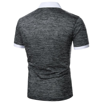 Playera Manga Corta para Hombre con Ribete Bicolor - Image 38