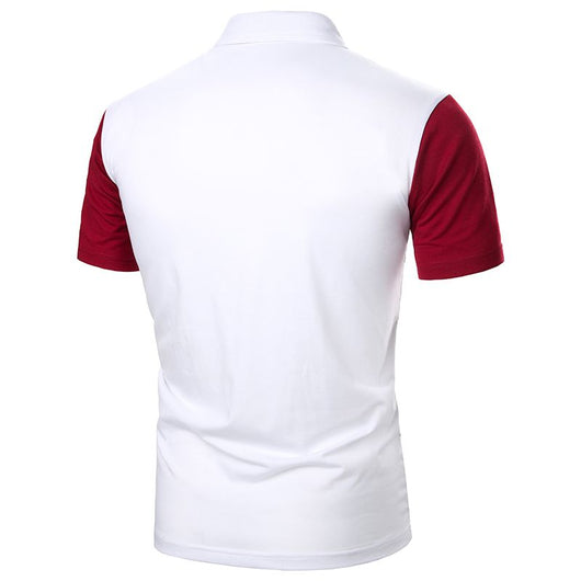Playera Manga Corta para Hombre con Ribete Bicolor - Image 45