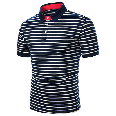 Playera Manga Corta para Hombre con Ribete Bicolor - Image 46