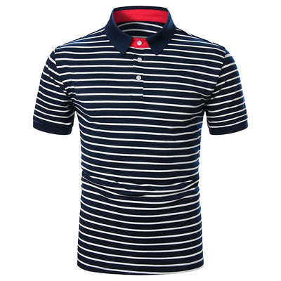 Playera Manga Corta para Hombre con Ribete Bicolor - Image 47