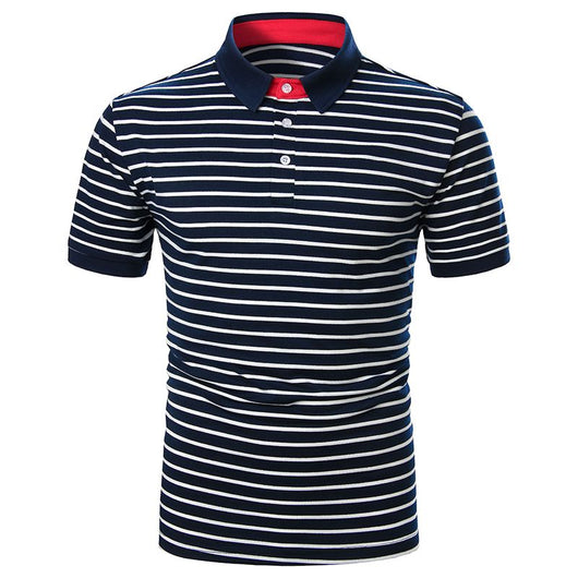 Playera Manga Corta para Hombre con Ribete Bicolor - Image 47