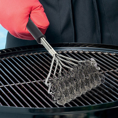 Cepillo Limpiador BBQ Profesional de Acero Inoxidable con Cerdas de Alambre - Image 19