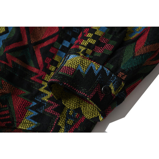 Chaqueta de Trabajo Étnica en Lana Gruesa para Hombre - Image 7