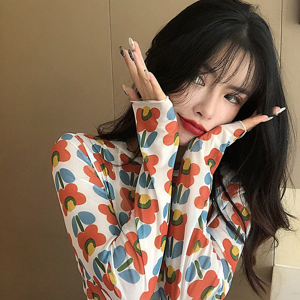Blusa Térmica Coreana de Manga Larga con Protección Solar