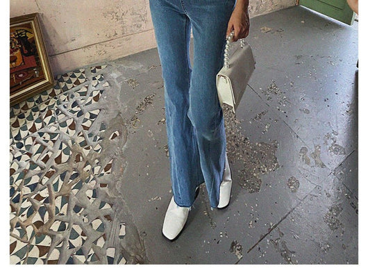 Jeans Skinny Elásticos Cintura Alta con Micro Acampanado - Image 13