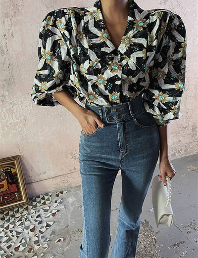 Jeans Skinny Elásticos Cintura Alta con Micro Acampanado - Image 16