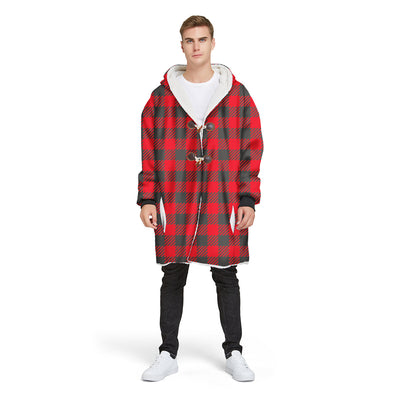 Chaqueta Hoodie Impresa Digital con Cuadros para Hombre - Image 34