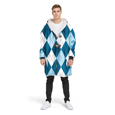 Chaqueta Hoodie Impresa Digital con Cuadros para Hombre - Image 40
