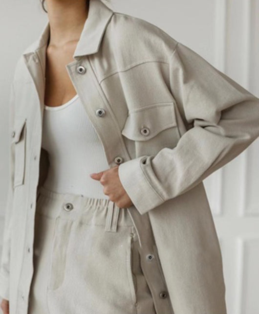 Conjunto Elegante de Blazer y Pantalón en Colores Sólidos - Image 14