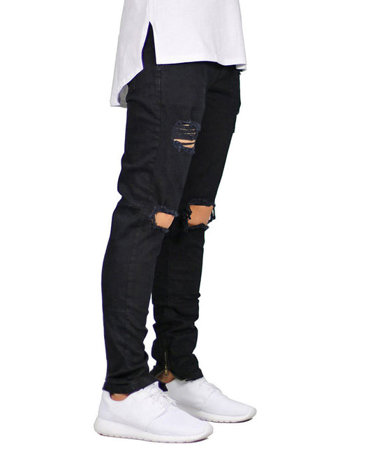 Pantalones Vaqueros Slim Rotos para Hombre - Image 9