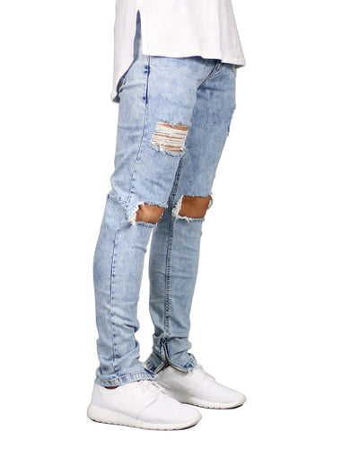 Pantalones Vaqueros Slim Rotos para Hombre - Image 10