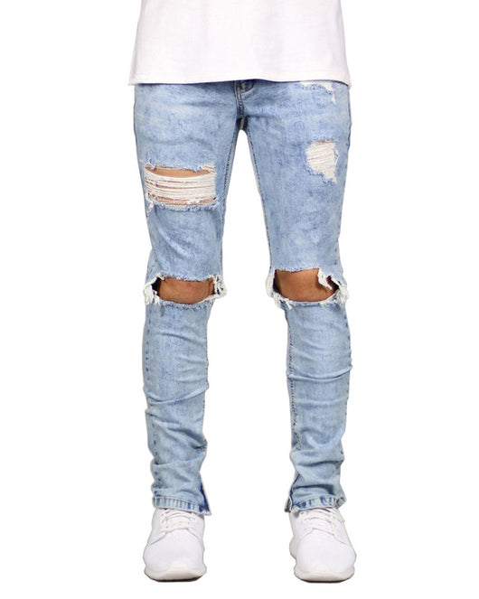 Pantalones Vaqueros Slim Rotos para Hombre - Image 11