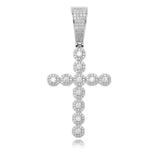 Collar Colgante Cruz Jesús Retro con Circonitas Brillantes para Hombre y Mujer - Image 8