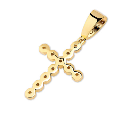 Collar Colgante Cruz Jesús Retro con Circonitas Brillantes para Hombre y Mujer - Image 11