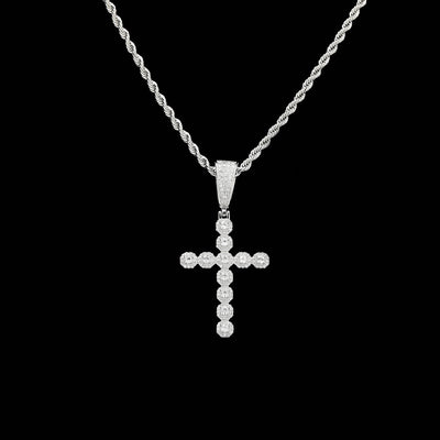 Collar Colgante Cruz Jesús Retro con Circonitas Brillantes para Hombre y Mujer - Image 13