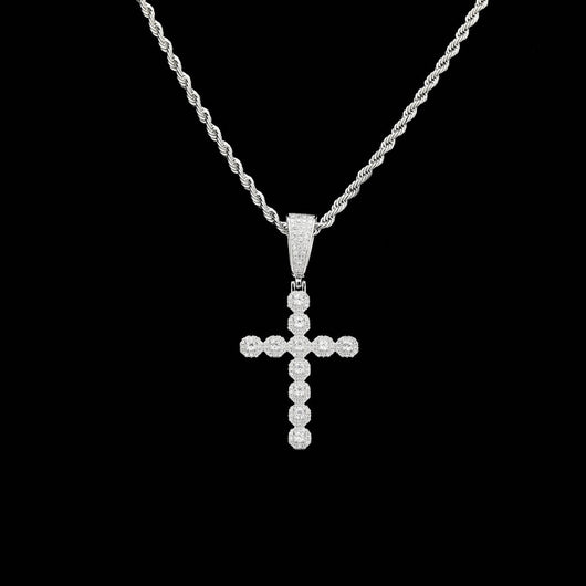 Collar Colgante Cruz Jesús Retro con Circonitas Brillantes para Hombre y Mujer - Image 13