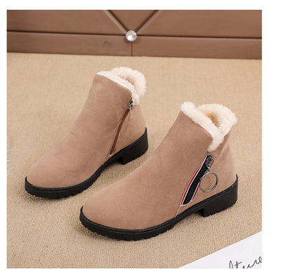 Botas Cortas Martin para Mujer Estilo Británico en Algodón Cálido - Image 13
