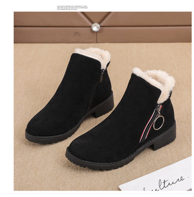 Botas Cortas Martin para Mujer Estilo Británico en Algodón Cálido - Image 16