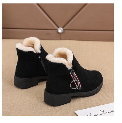 Botas Cortas Martin para Mujer Estilo Británico en Algodón Cálido - Image 18