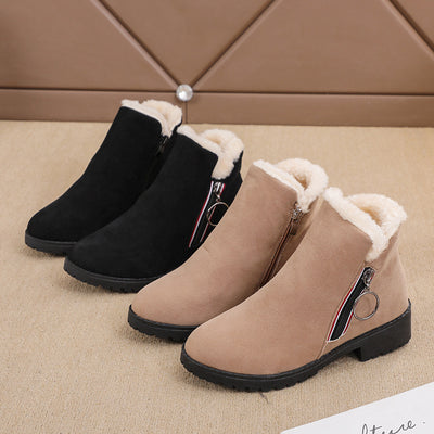 Botas Cortas Martin para Mujer Estilo Británico en Algodón Cálido - Image 21