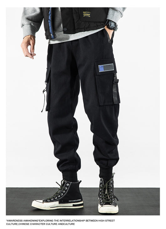 Pantalones Harem Corte Suelto Estilo Harlan para Hombre - Image 9