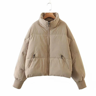 Chaqueta Acolchada con Cuello Alto y Bolsillos con Cierre - Image 17
