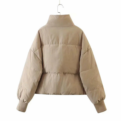 Chaqueta Acolchada con Cuello Alto y Bolsillos con Cierre - Image 18
