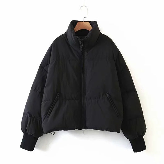 Chaqueta Acolchada con Cuello Alto y Bolsillos con Cierre - Image 19
