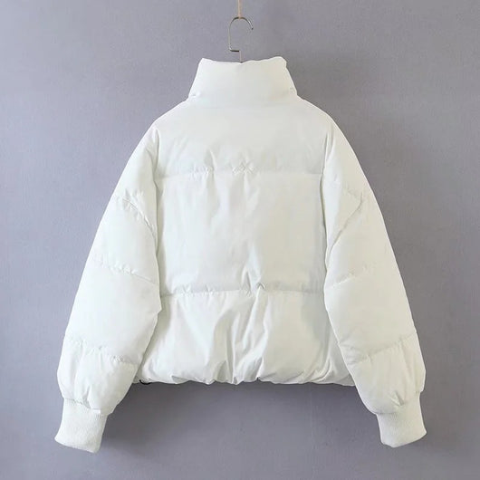 Chaqueta Acolchada con Cuello Alto y Bolsillos con Cierre - Image 22