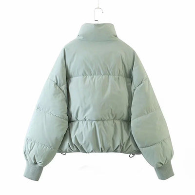 Chaqueta Acolchada con Cuello Alto y Bolsillos con Cierre - Image 24