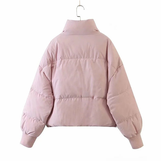 Chaqueta Acolchada con Cuello Alto y Bolsillos con Cierre - Image 26