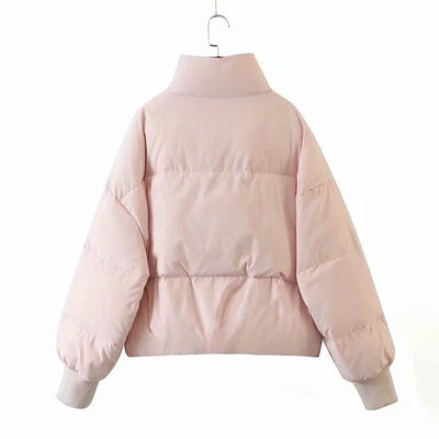Chaqueta Acolchada con Cuello Alto y Bolsillos con Cierre - Image 30