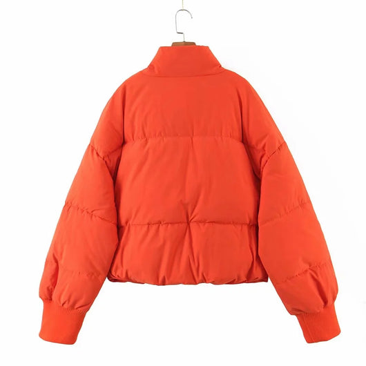 Chaqueta Acolchada con Cuello Alto y Bolsillos con Cierre - Image 32