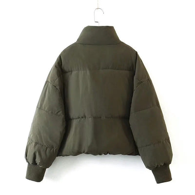 Chaqueta Acolchada con Cuello Alto y Bolsillos con Cierre - Image 36