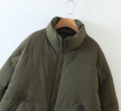 Chaqueta Acolchada con Cuello Alto y Bolsillos con Cierre - Image 37