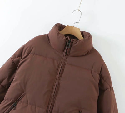 Chaqueta Acolchada con Cuello Alto y Bolsillos con Cierre - Image 45