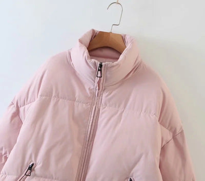 Chaqueta Acolchada con Cuello Alto y Bolsillos con Cierre - Image 53