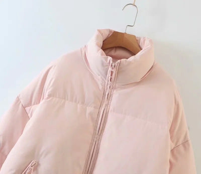 Chaqueta Acolchada con Cuello Alto y Bolsillos con Cierre - Image 68