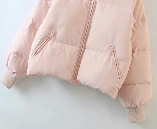 Chaqueta Acolchada con Cuello Alto y Bolsillos con Cierre - Image 70