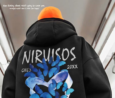 Sudadera con Capucha Estampada y Forro Polar para Hombre - Image 8